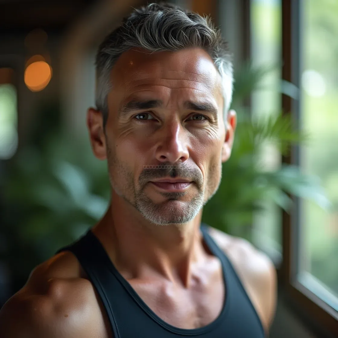 Senior male coach portrait